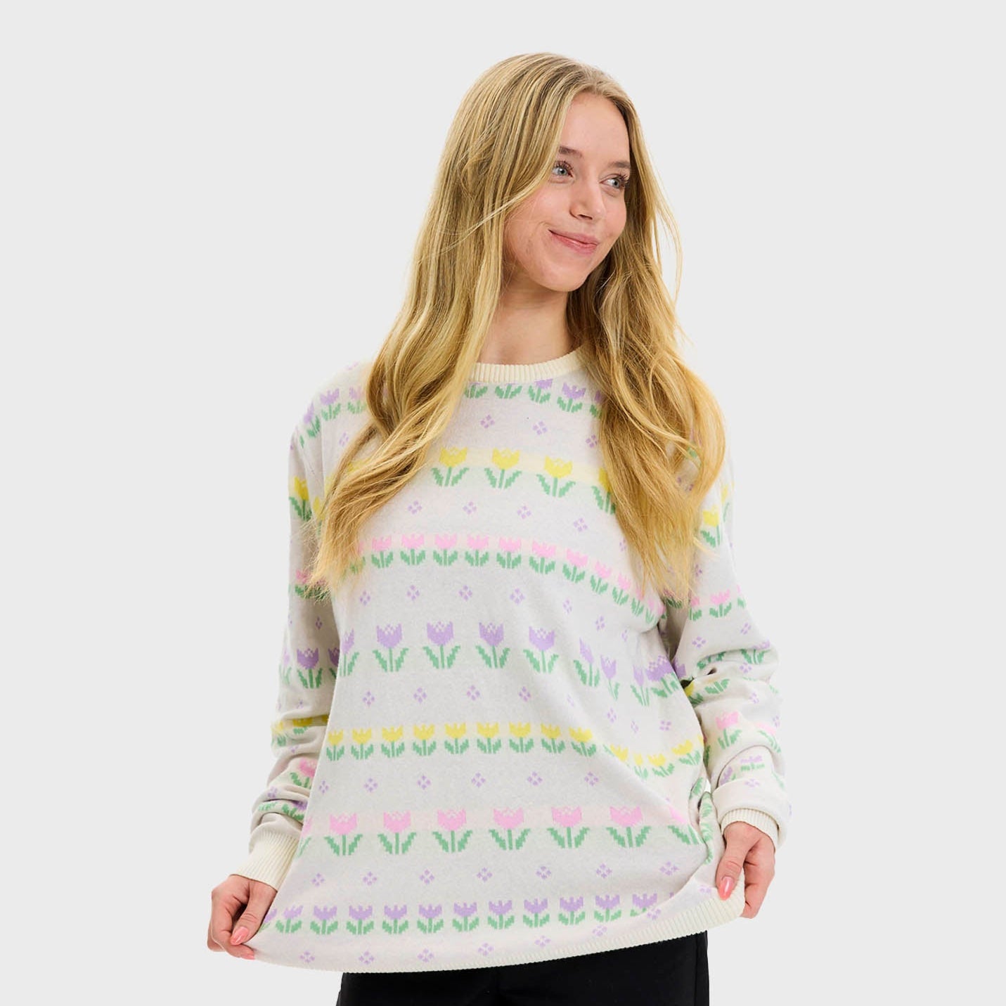 Påskeliljens påskesweater - Dame